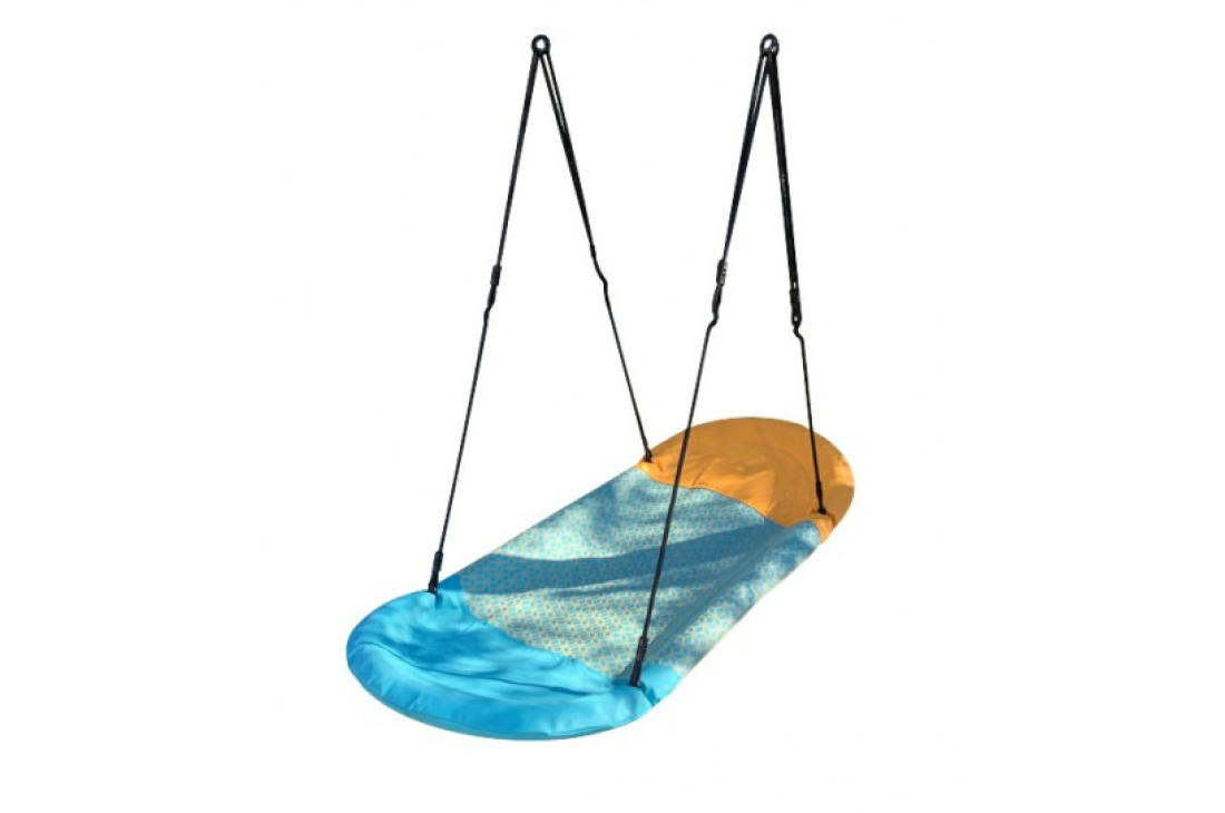 Nest Swing ‘Grandoh’ with adjustable Ropes (sensory swing) Turquoise
